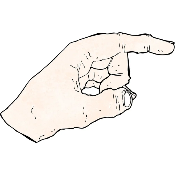 Ukazující ruku — Stockový vektor