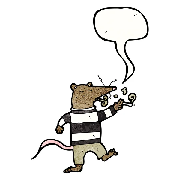 Rat fumeur — Image vectorielle