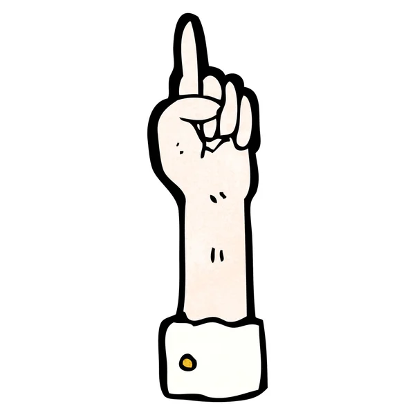 Zeigende Hand — Stockvektor