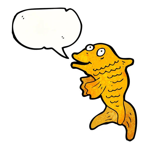 Talande guldfisk — Stock vektor