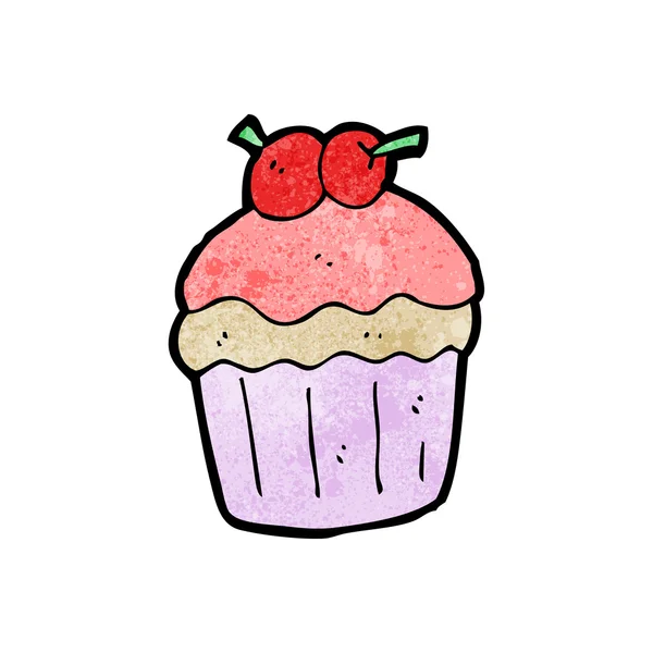 Cherry Muffin — Stockvector