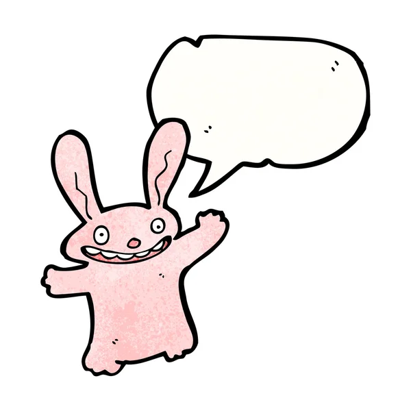 Růžový králíček — Stockový vektor