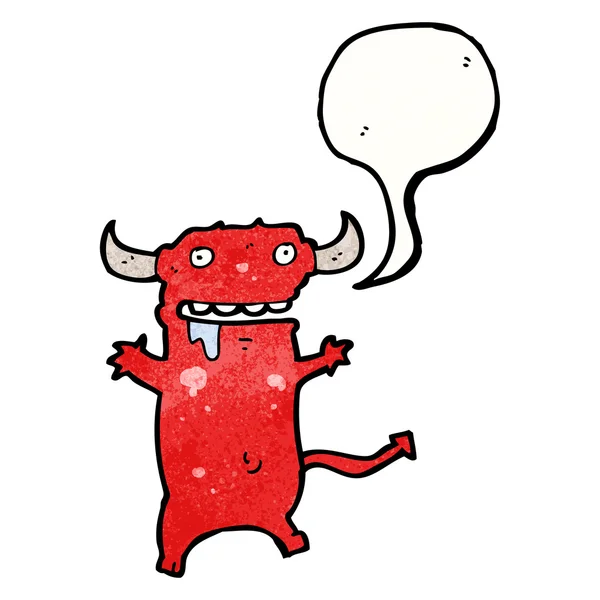 Голодный маленький дьявол — стоковый вектор