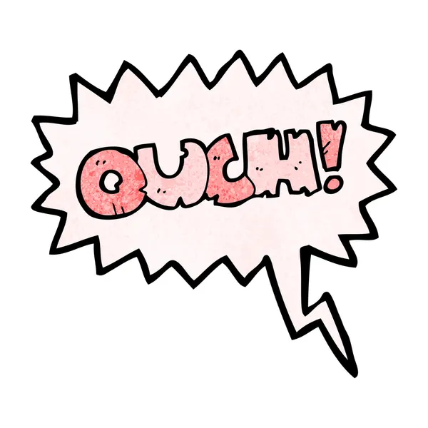 Ouch shout — Stock Vector