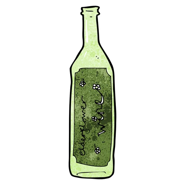Botol anggur elderflower - Stok Vektor