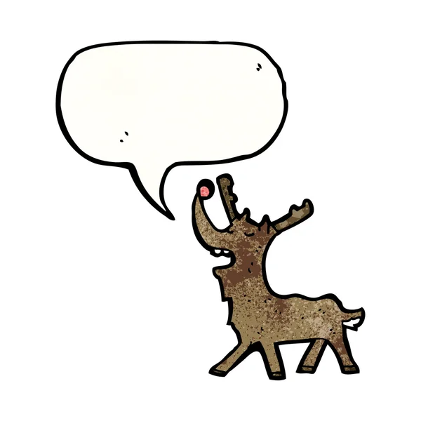 Talking reindeer — Stock Vector