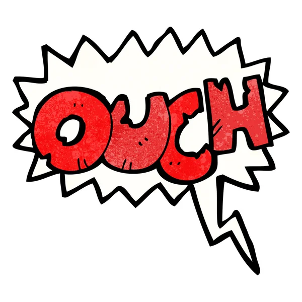 Ouch shout — Stock Vector