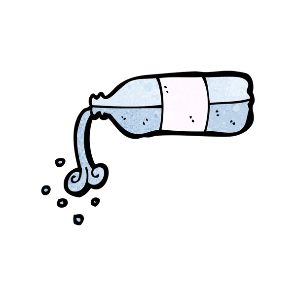 Fles water gieten — Stockvector