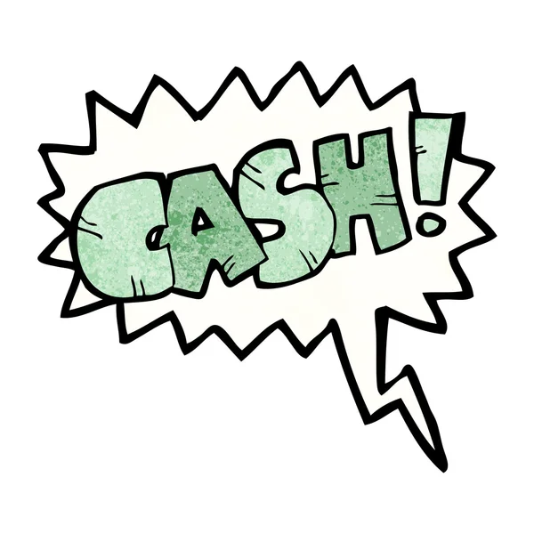 Shout for cash — Stock Vector