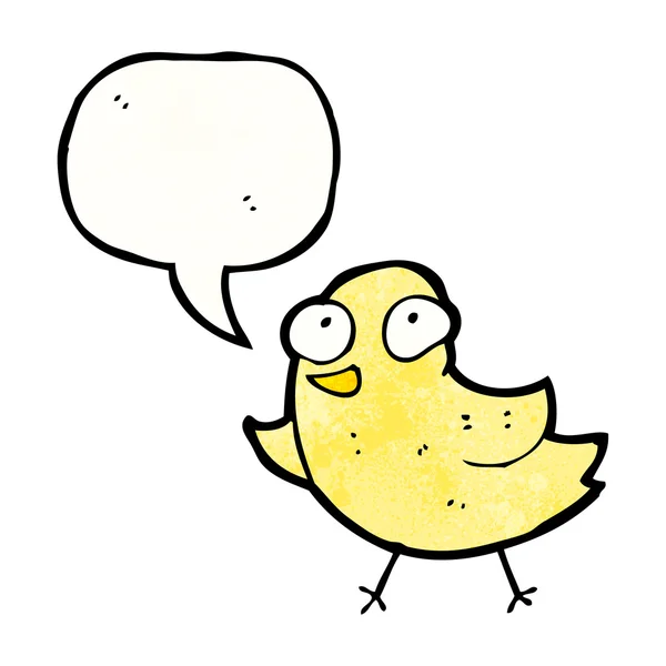 Tweeting bird — Stock Vector