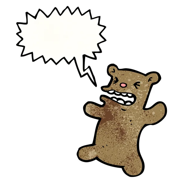 Pequeño oso enojado — Archivo Imágenes Vectoriales