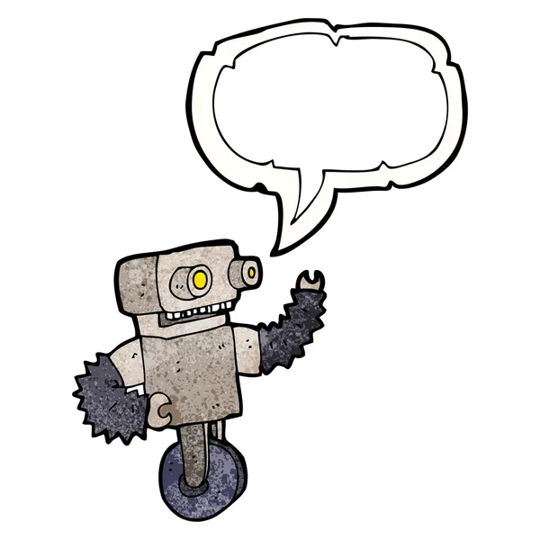 Robô falando — Vetor de Stock
