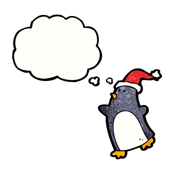 Weihnachtspinguin — Stockvektor