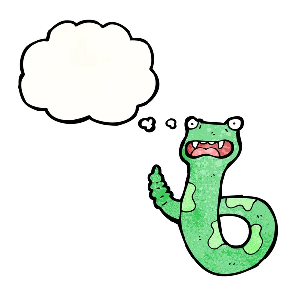 Змія з бульбашкою мовлення — стоковий вектор