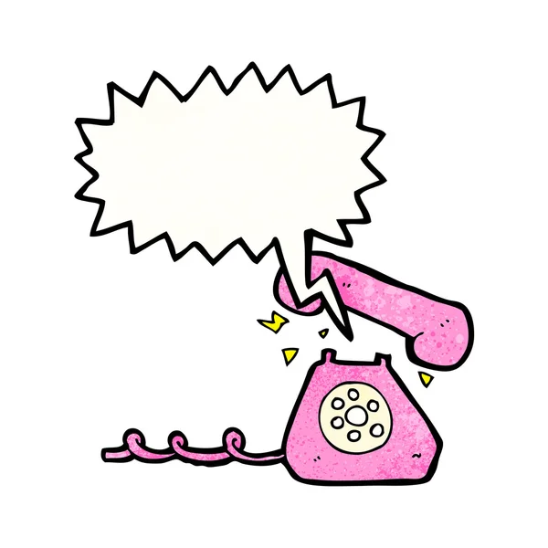 Téléphone à sonnerie rétro — Image vectorielle