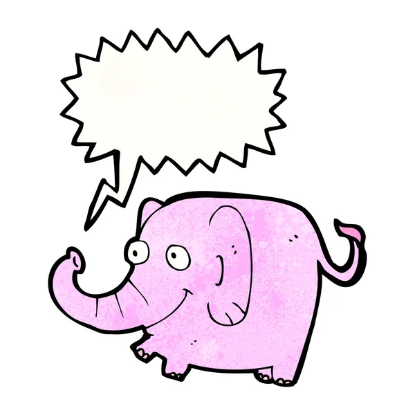 Rózsaszín elefánt — Stock Vector