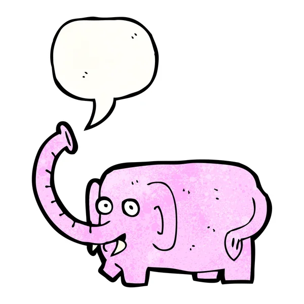 Rosafarbener Elefant — Stockvektor