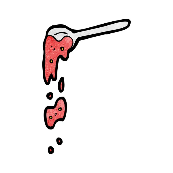 果酱的匙子 — 图库矢量图片