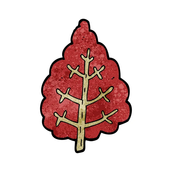 Árbol con hojas rojas — Archivo Imágenes Vectoriales