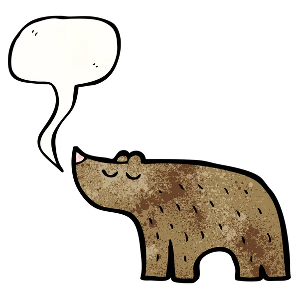 Talking bear — Stock Vector