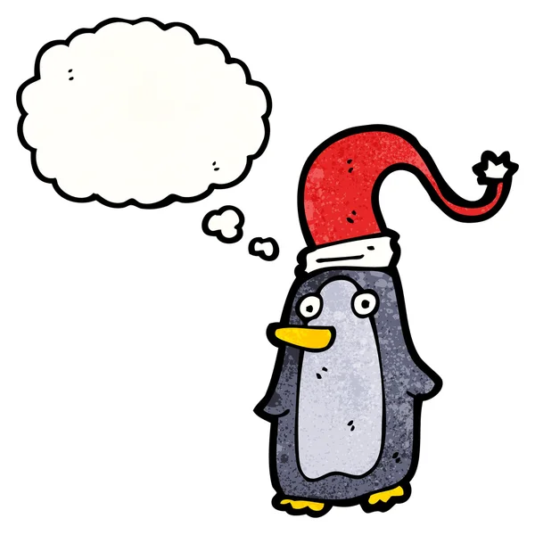 Christmas penguin — Stock Vector