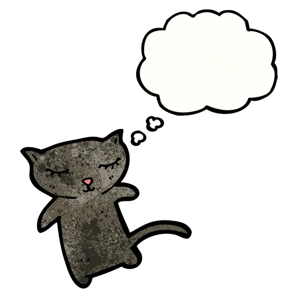 Mignon chat noir — Image vectorielle