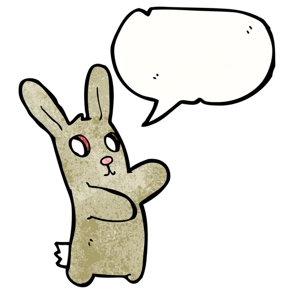 Conejo zombi de ojos huecos — Archivo Imágenes Vectoriales