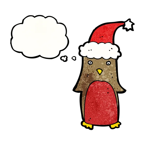 Chapeau robin in santa — Image vectorielle