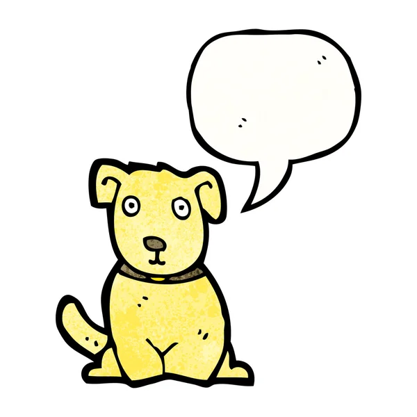 Perro sentado — Vector de stock