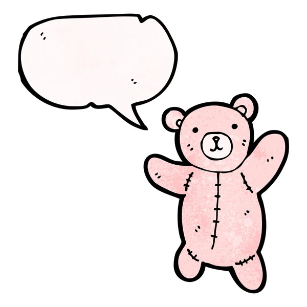 Růžový medvídek — Stockový vektor