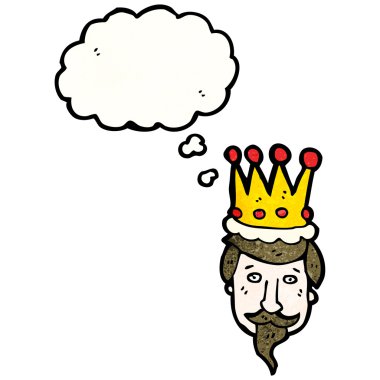 taç takmış kralı