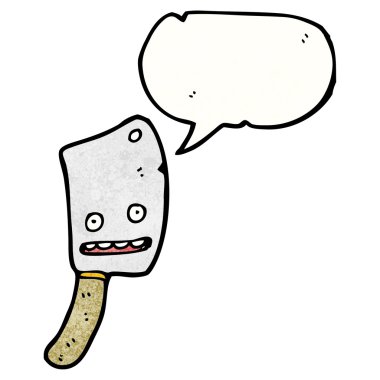 et bıçağıyla düşünce balonu