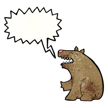 düşünce balonu ile ayı