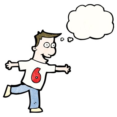 6 numaralı tişörtlü adam