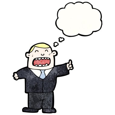 Patron ile düşünce balonu