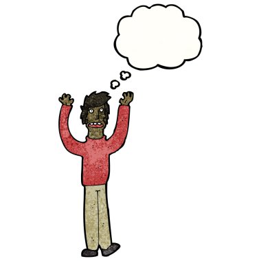 adamın elleri havada