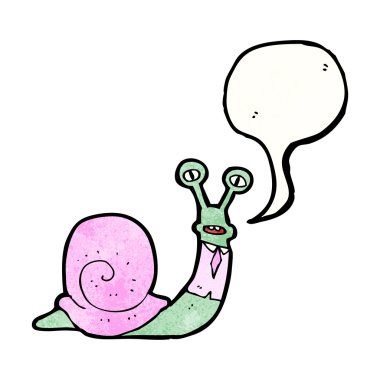 salyangoz ile konuşma balonu