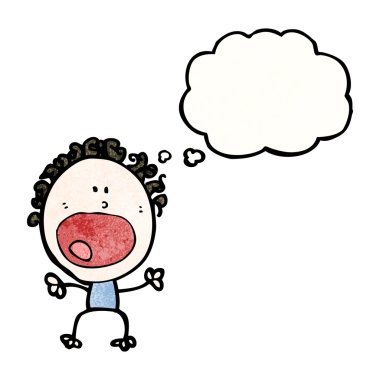 Doodle kişi bağırıyor