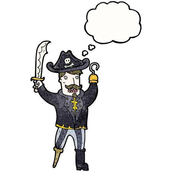 Пиратский капитан — стоковый вектор