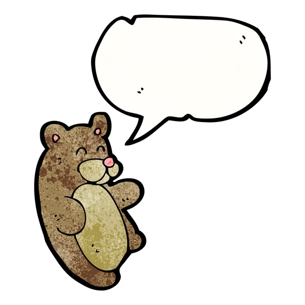Ours avec bulle de parole — Image vectorielle