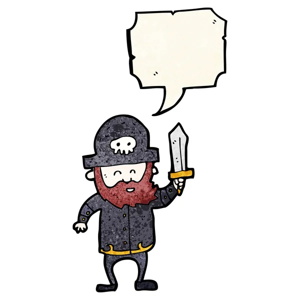 Capitaine pirate — Image vectorielle