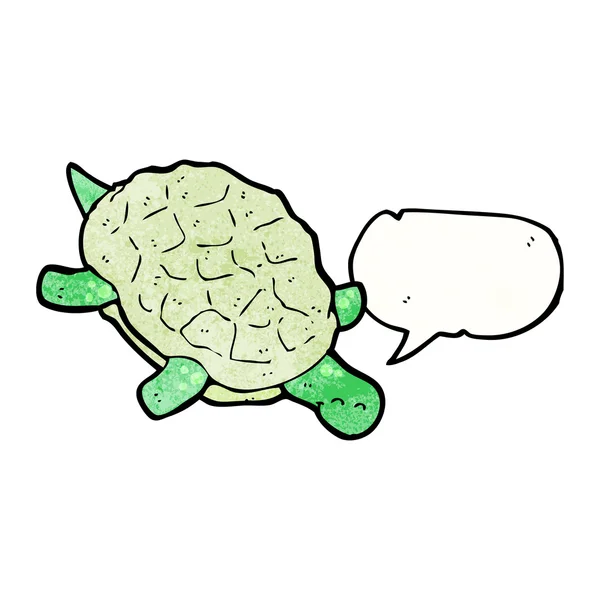 Swimming turtle — Stock Vector