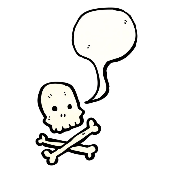 Kafatası ve kemiklerin işareti — Stok Vektör