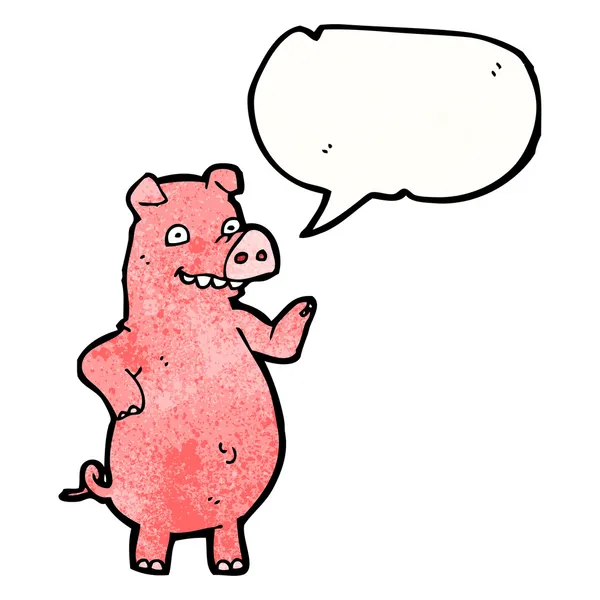Agitant le porc — Image vectorielle