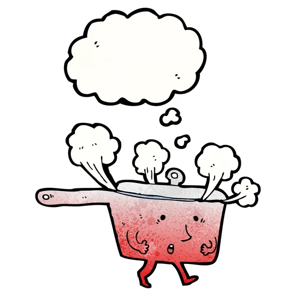 Hot saucepan — Stock Vector