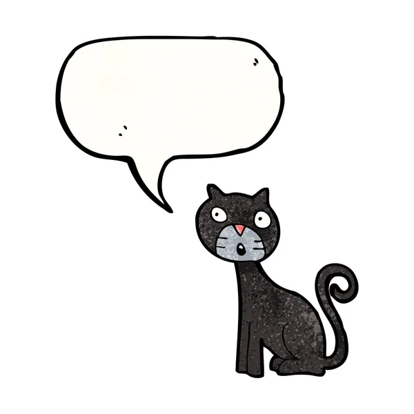 Zwarte kat — Stockvector