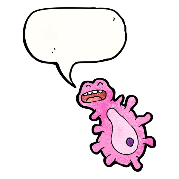 Mikrop ile konuşma balonu — Stok Vektör