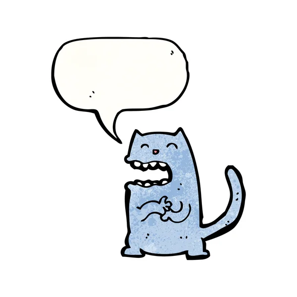 邪恶的笑猫 — 图库矢量图片