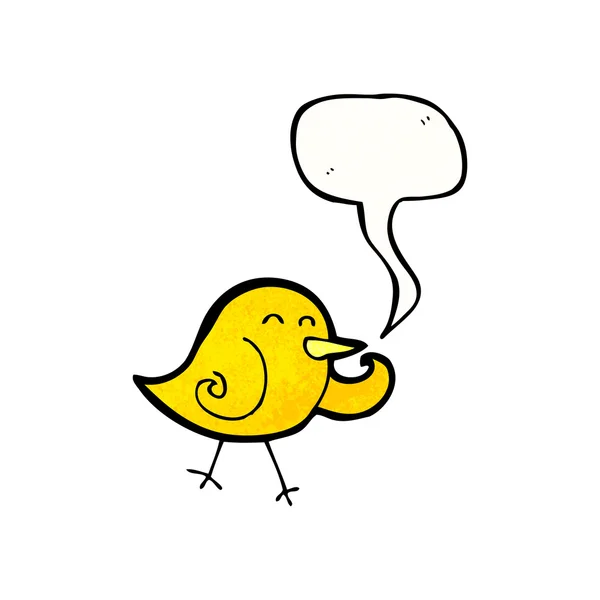 Pájaro riendo — Vector de stock