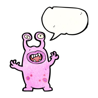 canavar ile konuşma balonu